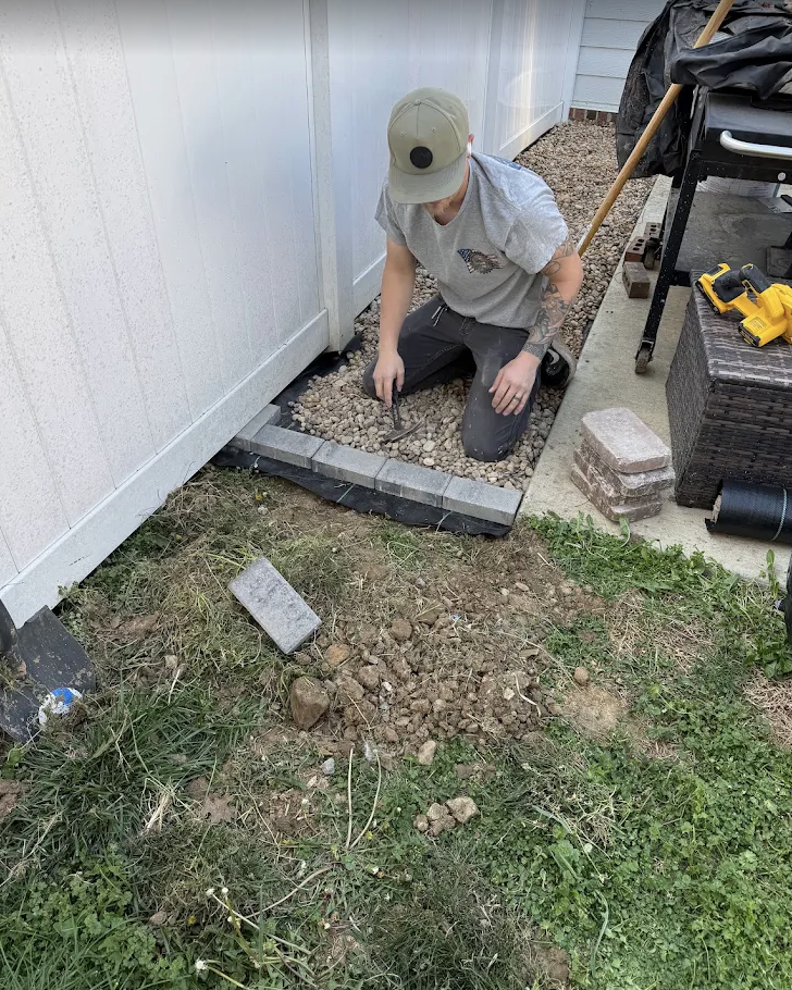 Blayke working on a residential project