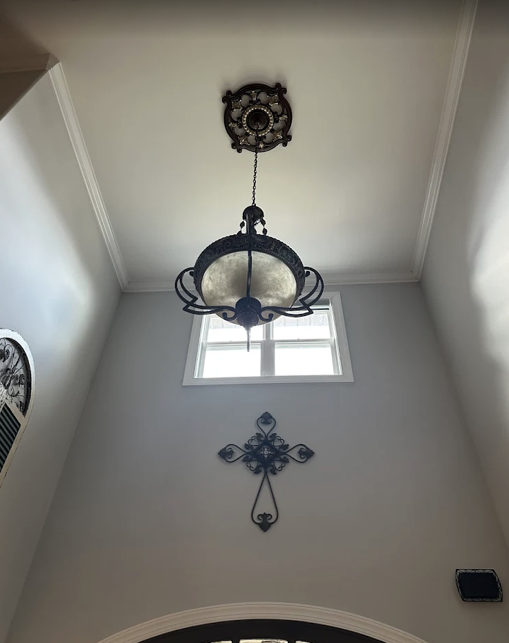 Ceiling medallion install